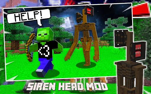 Idle Siren Head Mod for Minecraft PE 2020🎃 screenshot 1
