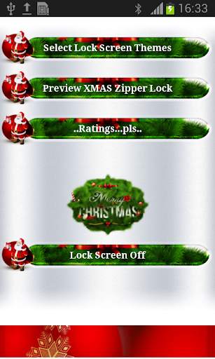 Christmas Theme Zipper Lock screenshot 2