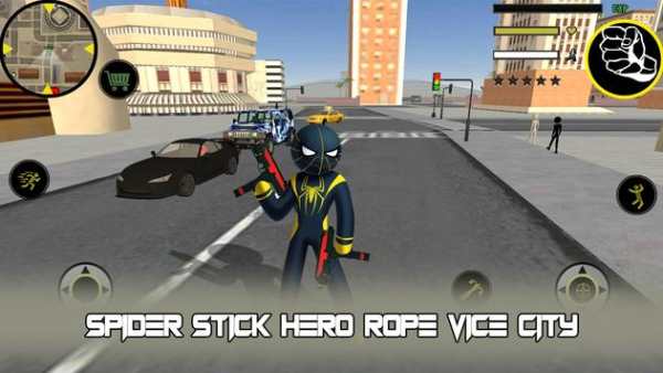 Spider Stick Hero Rope Vice City screenshot 1