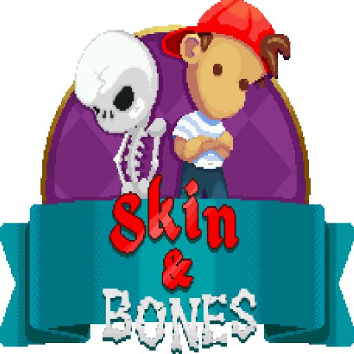 Skin and Bones - retro style platform game icon