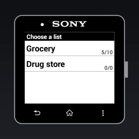 Shopping List for SmartWatch 2 screenshot 1