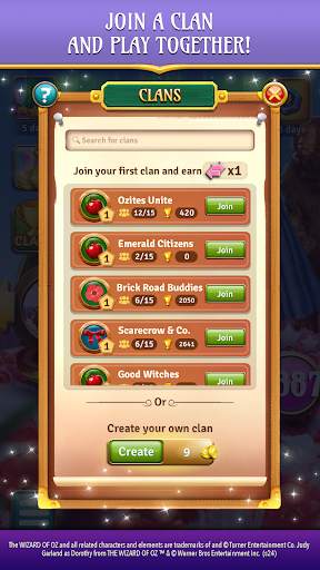 The Wizard of Oz Magic Match 3 screenshot 2
