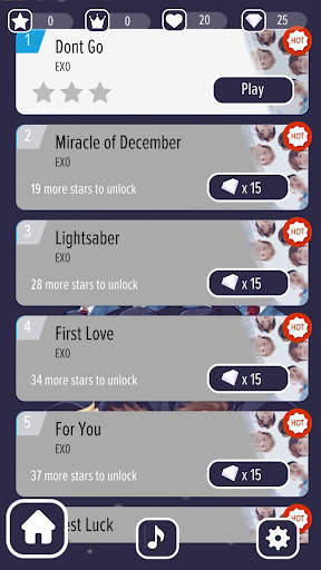 Piano EXO 2021 - Tap Tiles OFFLINE screenshot 2