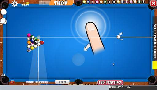 Flash 8-Ball Pool Game screenshot 1