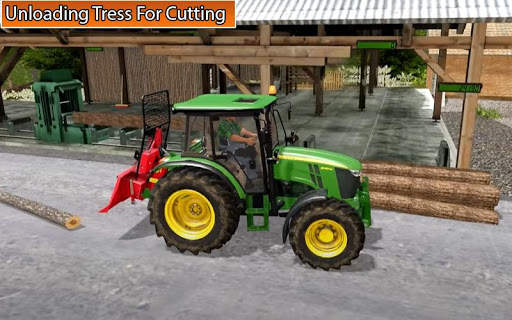 Drive Tractor trolley Offroad :Cargo simulator screenshot 1
