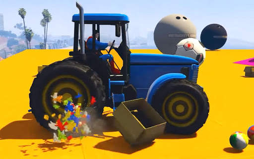 Super heroes Tractor Simulator Stunts screenshot 1