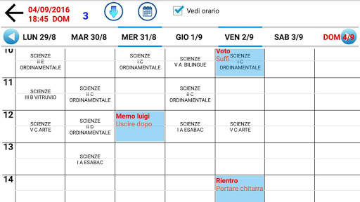 Orario scolastico screenshot 8