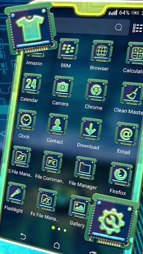 Digital Circuit Launcher Theme screenshot 2