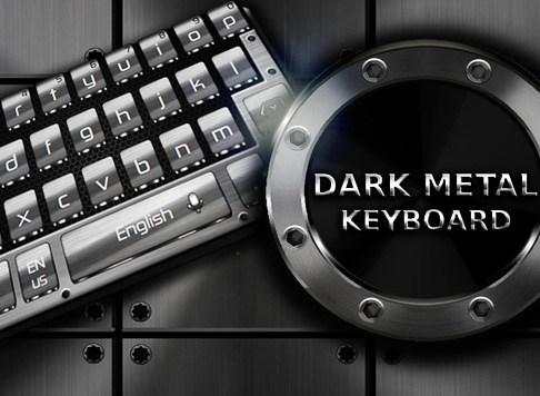 Dark Metal Keyboard Theme स्क्रीनशॉट 4