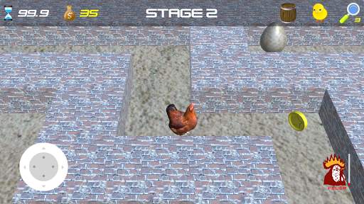 Angry Chicken (3D Maze) स्क्रीनशॉट 1