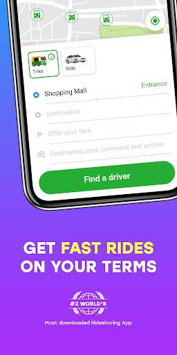 inDriver: Meet rideshare 2.0 screenshot 1
