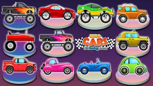 Kids Cars Hills Racing games screenshot 22