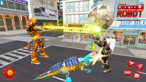 Real Robot Crocodile Transformation Fight screenshot 4