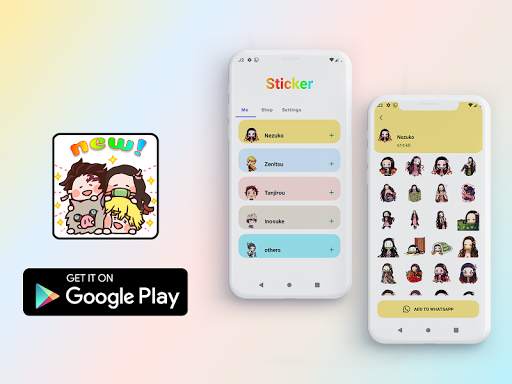 Anime Sticker app for Kimetsu  screenshot 1