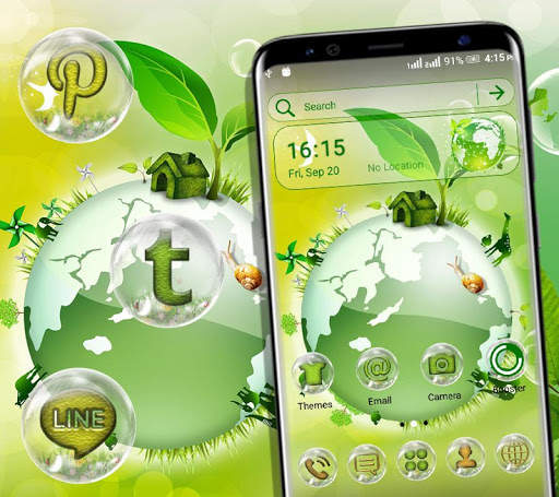 Green Earth Launcher Theme screenshot 1