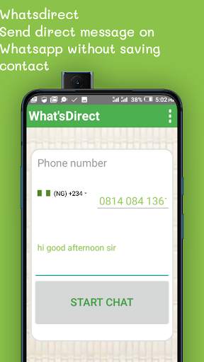Messanger: whats direct, for WhatsApp message chat screenshot 1