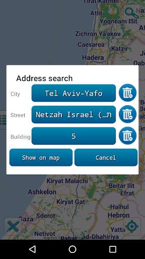 Map of Israel and Palestine screenshot 3