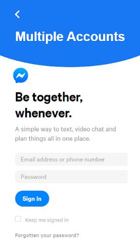 Multi Accounts For Facebook & Messenger, Dual App 7 تصوير الشاشة