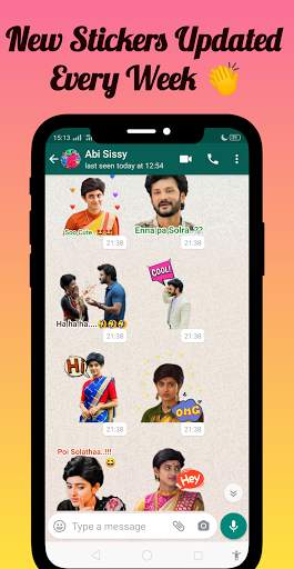 Sathya - Tamil Serial Stickers for Whatsapp screenshot 6
