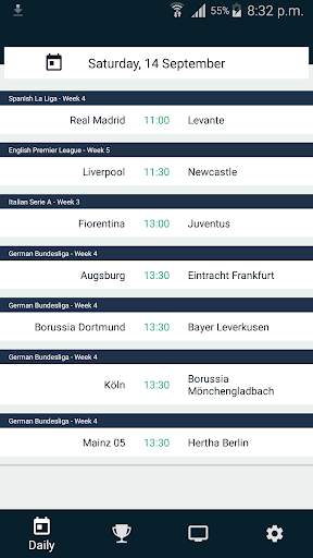 Match On Sat : Live Foot TV gu screenshot 1