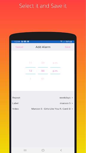 uAlarm - a simple yet valuable YouTube video alarm screenshot 5
