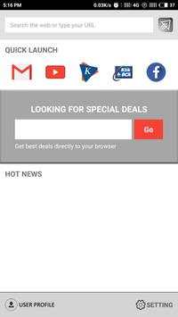 Kite Browser- Save data & Earn money स्क्रीनशॉट 2