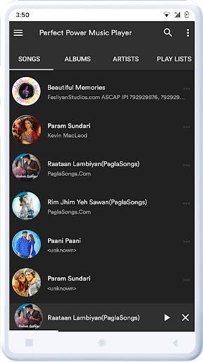 Perfect Power Audio MP3 Music player screenshot 3