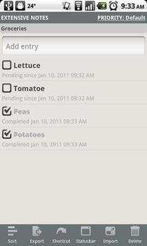 Extensive Notes - Notepad screenshot 1