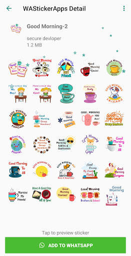 Good Morning Sticker For Whats screenshot 2