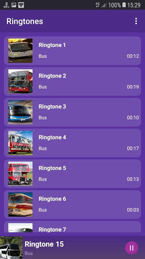 Bus sounds for RINGTONES and WALLPAPERS screenshot 3
