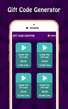 Gift Code Generator 4 تصوير الشاشة