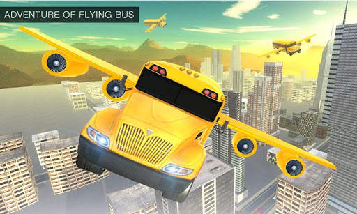 Terbang 3D Sekolah Bus Simulat screenshot 3