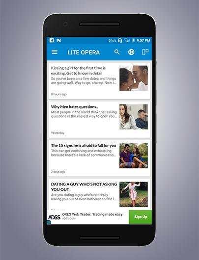 Lite Opera screenshot 2