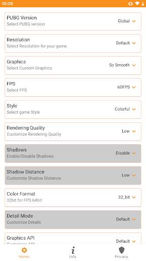 One GFX for PUBG - Customize Graphics screenshot 2