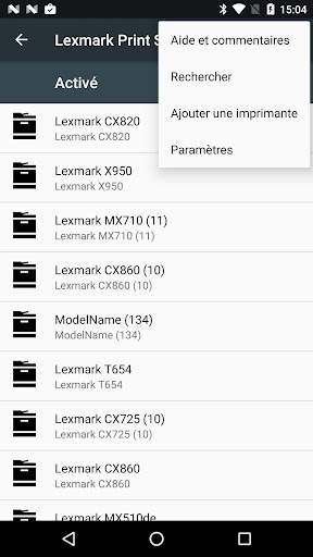 Lexmark Print Service Plugin screenshot 1