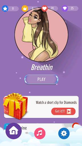 ARIANA GRANDE Piano Tiles screenshot 1
