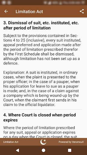 Limitation Act 1908 скриншот 4