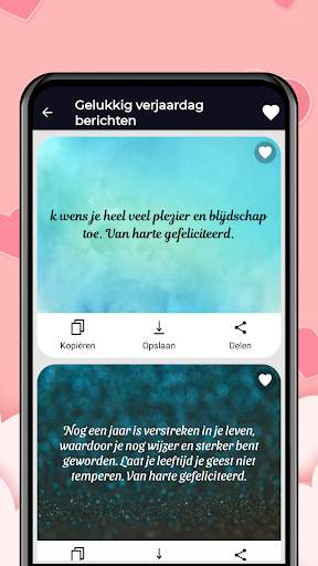 Berichten Wensen SMS Statussen screenshot 3