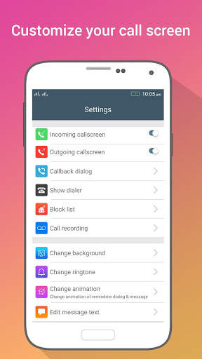 HD Phone 8 i Call Screen Lite screenshot 2