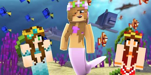 Cute Mermaid Skins for Minecraft screenshot 4