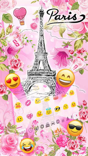 Love Paris Tower Keyboard Theme screenshot 3