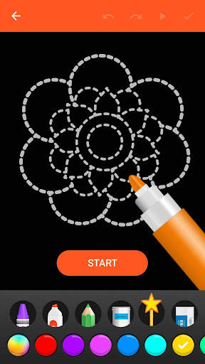 Learn To Draw Glow Flower screenshot 2
