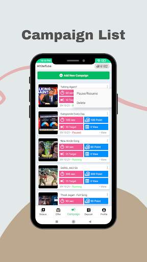 WhiteTube - Watch and Earn स्क्रीनशॉट 4
