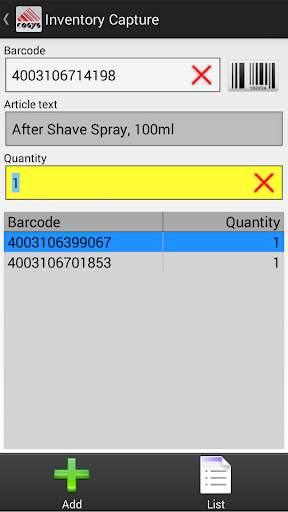 COSYS mobile Inventory screenshot 2