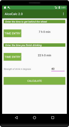 Breathalyzer test (alcohol calculator) AlcoCalc screenshot 5