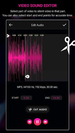 Video Sound Editor - Mute & Add Music screenshot 2