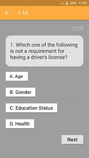 Driving Test - የመንጃ ፈቃድ ፈተና screenshot 2