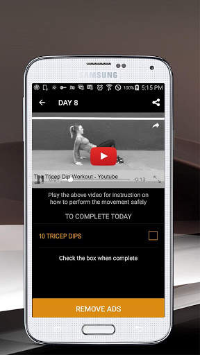 30 Day Tricep Dips Challenge screenshot 5