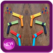Learn to make paper gun step by step icon