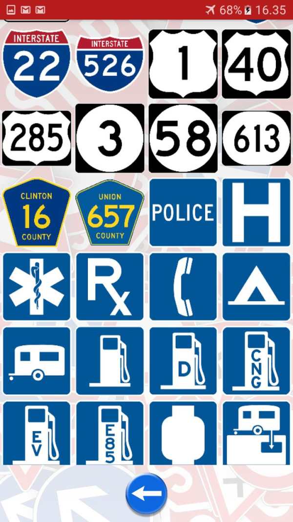 Trafic and road signs screenshot 19